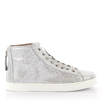Gianvito Rossi High-top Trainers S28230  Calfskin In Grey