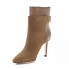 SERGIO ROSSI ANKLE BOOTS MAJOR 85  CALFSKIN SUEDE BROWN
