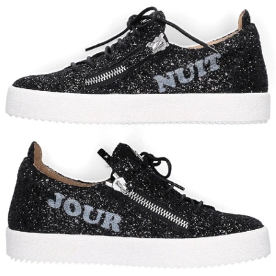 Giuseppe Zanotti Low-top Sneakers Bonjour  Glitter Glitter Black