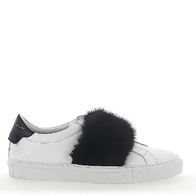 Givenchy White And Black Mink Urban Knots Sneakers In Black
