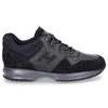 HOGAN LOW-TOP SNEAKERS INTERACTIVE CALFSKIN LOGO BLACK