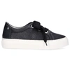 AGL ATTILIO GIUSTI LEOMBRUNI LOW-TOP trainers 925173 HOLE PATTERN BLACK