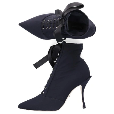 Dolce & Gabbana Ankle Boots Lori  Stretch Black