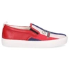 GUCCI SNEAKER LOW 9SP50 KALBSLEDER GUCCI WEBDETAILS ROT-KOMBI