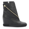 CASADEI WOMEN  WEDGE BOOTS LEATHER BLACK