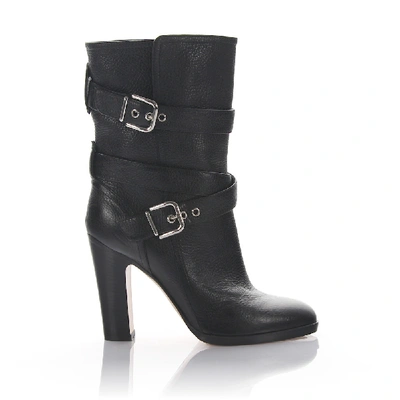 Gianvito Rossi Stiefeletten Kalbsleder  Zierschnalle Schwarz In Black