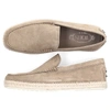 TOD'S Espadrilles MOCASSINO  suede Logo beige