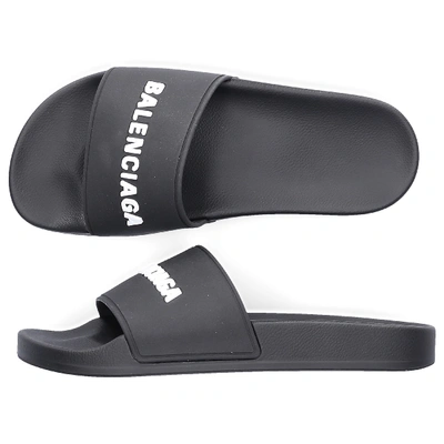 Balenciaga Beach Sandals W1s80 In Black | ModeSens display picture 3