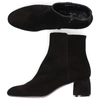 AGL ATTILIO GIUSTI LEOMBRUNI ANKLE BOOTS D140530 SUEDE BLACK