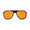 VUARNET VUARNET MEN SUNGLASSES AVIATOR GLACIER STEEL ACETATE BLACK GOLD FLASH