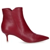 GIANVITO ROSSI ANKLE BOOTS LEVY 55 NAPPA LEATHER BORDEAUX