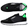 DSQUARED2 LOW-TOP SNEAKERS NEW RUNNER  SUEDE TEXTILE LOGO BLACK GREEN