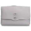 Zanellato Postina M Pura Grey Leather Bag In Grey
