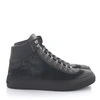 JIMMY CHOO HIGH-TOP trainers ARGYLE VELVET