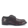 DOLCE & GABBANA LACE UP SHOES A10080 LIZARD LEATHER