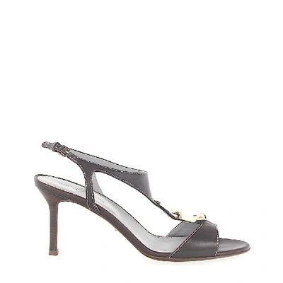 Sergio Rossi Strappy Sandals In Brown