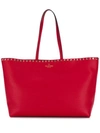 VALENTINO GARAVANI VALENTINO VALENTINO GARAVANI ROCKSTUD TOTE - 红色