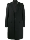 GIVENCHY BRANDED LAPEL SINGLE BREASTED COAT