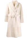 BRUNELLO CUCINELLI SHEARLING TRENCH COAT