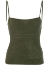 KHAITE CASHMERE FITTED CAMISOLE