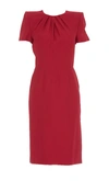 ALEXANDER MCQUEEN ALEXANDER MCQUEEN DRAPED MIDI DRESS