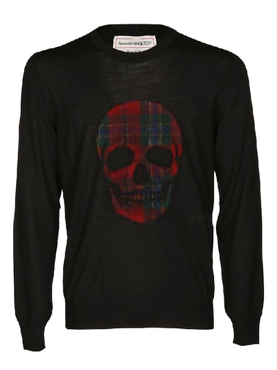 Alexander Mcqueen Skull Motif Jumper In Black