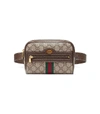 GUCCI Brown Ophidia GG Supreme Small Belt Bag