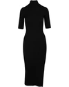 BALENCIAGA Short-sleeved bodycon dress,576314 T5112 1000 BLACK