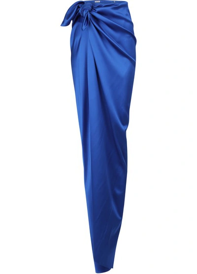 Balenciaga Tie-waist Wrap Skirt - 蓝色 In Blue