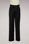 AMI ALEXANDRE MATTIUSSI Large pants with belt,E18T401 209 1