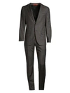 ISAIA Sanita Plaid Wool Single-Breasted Suit