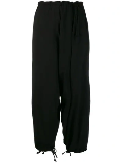 Yohji Yamamoto Cropped Trousers - 黑色 In Black