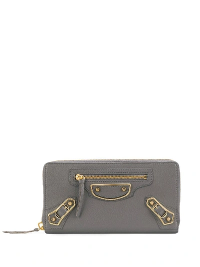 Balenciaga City Zipped Wallet - 灰色 In Grau