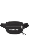 BURBERRY BURBERRY MINI LOGO PRINT BUM BAG - 黑色