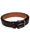 Tod's Brushed Leather Belt In Brown