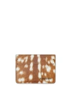 BURBERRY DEER PRINT LEATHER CARD CASE