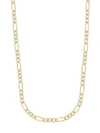 SAKS FIFTH AVENUE 14K Yellow & White Gold Two-Tone Figaro Link Chain