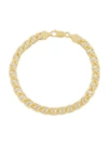 Saks Fifth Avenue 14k Yellow & White Gold Fancy Mariner Link Bracelet
