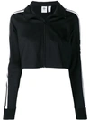 ADIDAS ORIGINALS ADIDAS CROPPED TRACK JACKET - BLACK