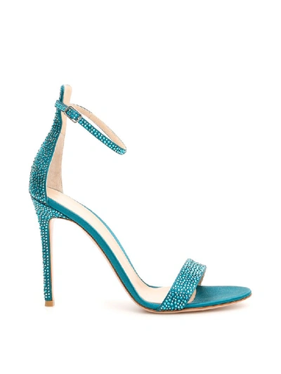 Gianvito Rossi Glam Sandals 105 In Green,light Blue