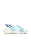 PRADA PLEXI CLOUDBUST SANDALS,10962049