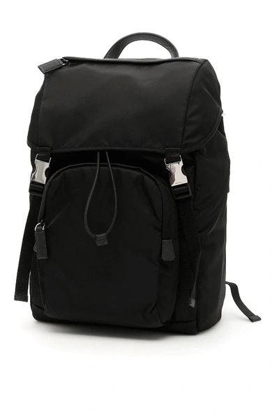 Prada Nylon Backpack In Nero (black)