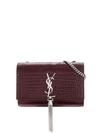 Saint Laurent Kate Tassel Medium Shoulder Bag In Red