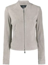 ARMA ARMA ZIPPED FITTED JACKET - GREY