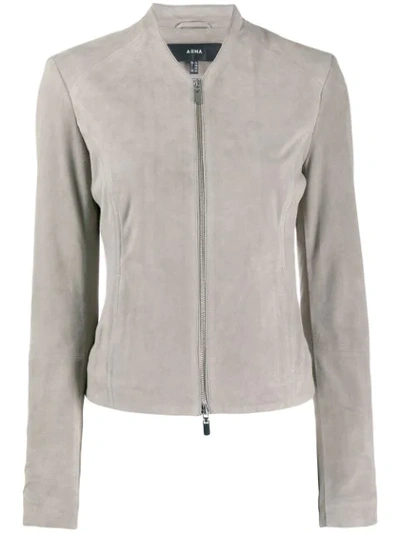 Arma Zipped Fitted Jacket - 灰色 In Grey