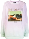 BALMAIN PYRAMID GRAPHIC SWEATSHIRT