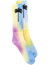 PALM ANGELS tie dye socks 