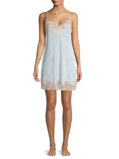 Natori Enchant Floral Lace Chemise In Frozen