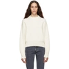 HELMUT LANG HELMUT LANG OFF-WHITE WOOL AND COTTON SWEATER