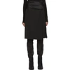 HELMUT LANG HELMUT LANG BLACK TUXEDO WRAP SKIRT